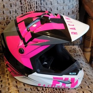 Fly Racing Elite Helmet E13 Youth Girls Pink BMX Helmet Size Medium 57-58 cm